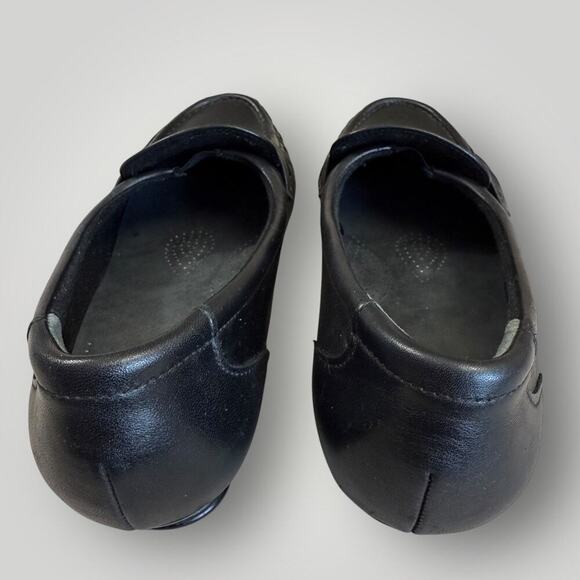 SAS Leather Tripad Loafers Low Wedge Heel Comfort Shoes Slip On Size 9M Black - Picture 5 of 15